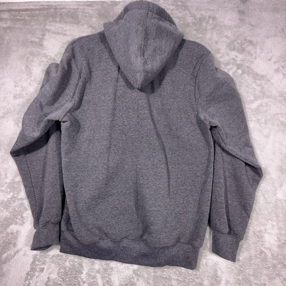 Polo Ralph Lauren Mens Hoodie Large Grey Full Zip Pony Logo Streetwear Classic